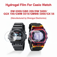 Film de protection d'écran en hydrogel en gros pour montres Casio, découpe personnalisée pour toutes les séries G-SHOCK GA-2100 GA-110 DW-5600 F-91W AE-1200