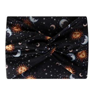 ربطة رأس بحافة واسعة على الطراز البوهيمي ربطة رأس قطنية مرنة رياضية للنساء يوغا ماصة للعرق ربطة رأس عتيقة - Product Image 6