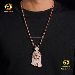 Pendentif Croix Jésus Épine en Argent S925 Moissanite, Bijoux Hip Hop Iced Out de Luxe Personnalisés avec Certificat GRA <span class=keywords><strong>et</strong></span> Chaîne à Perles - Product Image 6