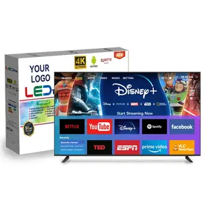 Televisores de pantalla plana de fabricante Smart TV 32 43 50 55 65 pulgadas LED TV 4K Android wifi