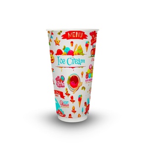 Personalizable 8 ~ 20oz desechable de pared simple de grado alimenticio reciclable PE recubierto tazas de café con material de papel y opciones de logotipo - Product Image 1