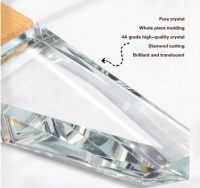 Médailles personnalisées en verre cristal pour sports de karaté, impression UV, gravure laser, écologiques, étanches, coffret cadeau, vente en gros d'usine