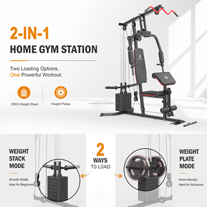 Estación de Gimnasio <span class=keywords><strong>Multifuncional</strong></span> de Alta Resistencia para Entrenamiento de Cuerpo Completo, Máquina de Fuerza Compacta 2 <span class=keywords><strong>en</strong></span> 1 de Doble Carga para Ejercicio <span class=keywords><strong>en</strong></span> Casa - Product Image 2