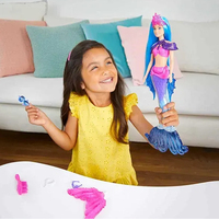 SY Nouvelle conception de mode, poupées sirènes princesses en plastique de 11,5 pouces avec lumières et musique, cadeau pour bébé pour les filles