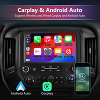 Reproductor Multimedia para Automóvil Junsun, Disponible en EE. UU., para Chevrolet Chevy Silverado GMC Sierra 2014-2018, CarPlay Inalámbrico, Navegación GPS Android