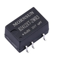 Convertisseur DC-DC isolé et non régulé B2412XT-2WR3 2W à sortie unique pour systèmes d'alimentation distribuée