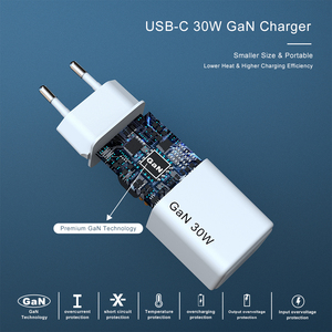<span class=keywords><strong>Chargeur</strong></span> mural USB portable PD GaN 30W à charge rapide pour <span class=keywords><strong>iPhone</strong></span> 15 16 17 18 et téléphones Samsung, compatible PPS QC Type-C - Product Image 6