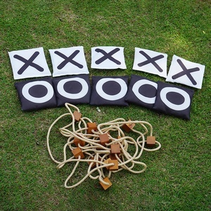 Jeu familial géant Tic Tac Toe de 90 cm, jeu de lancer de sacs de farine <span class=keywords><strong>en</strong></span> plein air, jeu géant <span class=keywords><strong>en</strong></span> <span class=keywords><strong>bois</strong></span> pour la cour, le jardin et le camping - Product Image 2