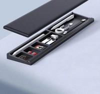 Repose-poignet pour clavier, ergonomique, en mousse à mémoire de forme souple, support, boîte de rangement de bureau pour le bureau et la maison