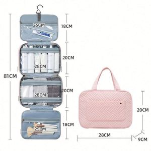 Vente directe usine – Trousse de toilette étanche petite quantité, sac de voyage suspendu, rangement maquillage, sac coloré de haute qualité - Product Image 5