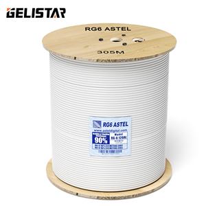 Suministro de fábrica CATV CCTV TV satelital Rg59 RG6 <span class=keywords><strong>ASTEL</strong></span> Cable coaxial 305m Tambor - Product Image 2