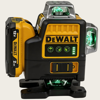 Niveau laser 16 lignes pour marquage mural, travaux de construction professionnels, kit de niveau laser à faisceau vert auto-nivelant 360°