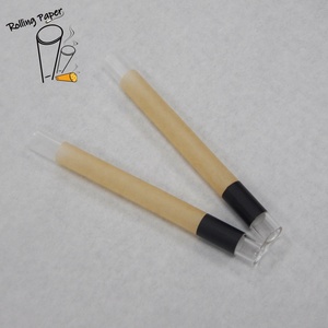 Customized 109MM98MM84MM filter glass cone unbleached rice paper tube can print your brand - Product Image 2