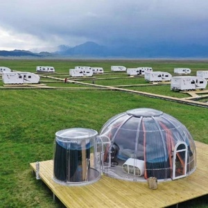 <span class=keywords><strong>Tente</strong></span> dôme en polycarbonate Maison à bulles <span class=keywords><strong>transparente</strong></span> pliable Maison dôme préfabriquée pour la <span class=keywords><strong>location</strong></span> en extérieur - Product Image 1