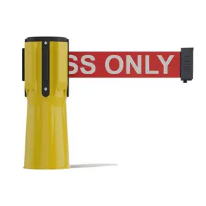 Factory Flexible Crowd Safety Cone Topper Belt Stand Barriers Pole