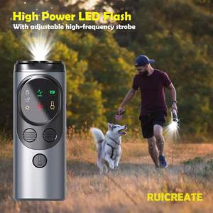 Benutzer definiertes LED-Licht 3-Kopf-Ultraschall-Hundetrainer Repeller Anti-<span class=keywords><strong>Barking</strong></span>-Trainings kontroll gerät mit benutzer definierten Farben - Product Image 4