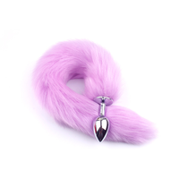 Plug anal en métal avec queue de renard de 40 cm, produit pour couples, accessoires érotiques SM pour adultes, jouet sexuel pour jeux de rôle anaux
