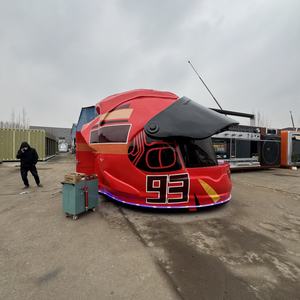 Food Truck Gigante a Tema Casco da Motociclista per Influencer, Caffetteria Mobile, Punto <span class=keywords><strong>Vendita</strong></span> a Tema Moto, Attrazione Estetica per il Traffico e il Check-in - Product Image 3