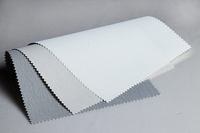 Parasol de hoja ancha de bloque UV liso de la mejor calidad, tela de protección solar recubierta de PVC para ventanas, persiana enrollable impermeable