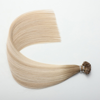Extensions de cheveux Remy pré-collées en gros, pointes en K, double épaisseur, cheveux vietnamiens Remy, pointes plates, styles collés 12A, lisses, 18 pouces