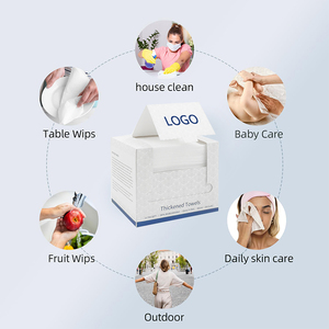 Siêu Mềm Thêm Dày Phân Hủy Sinh Học Thân Thiện Dùng Một Lần Mặt Sạch Khăn Trên Bán - Product Image 4