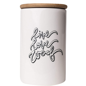 ART & ARTIFACT - Recipiente de Porcelana con Diseño Europeo para Cocina, Recipiente Hermético de Cerámica para Galletas o Golosinas para Gatos, para Fiestas - Product Image 4