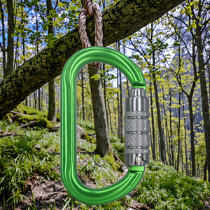 Bán Buôn Nhiệm Vụ Nặng Nề 27kn Tùy Chỉnh Kim Loại Nhôm Hình Bầu Dục Khóa Carabiner Móc Anodized Kết Thúc Cho Đi Bộ Đường Dài Leo Núi & Khai Thác Mỏ - Product Image 4