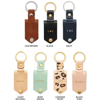 Porte-clés photo en cuir véritable personnalisable par sublimation pour la fête des pères, cadeau d'entreprise pour employés
