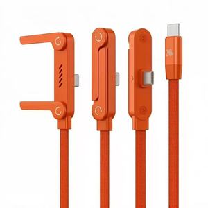 Charge While Watch 240W Fast <b>Charging</b>+Zinc Alloy + Strand Braided+Rotating Foldable Stand Fast <b>Charging</b> Data <b>Cable</b> bfor Phone - Product Image 4