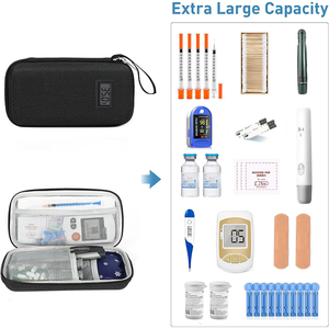 Diabetics Customized Protect Insulin Packing Case Insulated <b>Cooling</b> <b>Bag</b> for Insulin Pens with Temperature Display - Product Image 2