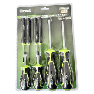Qtools Professional <b>Screwdriver</b> Set 8 Pc Crv Steel Precision Flat Head With Anti Slip Handle For Diy Repair - Product Image 1