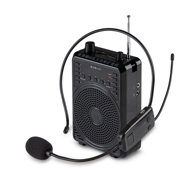 MY MI XM1-W Portable Little Speaker with Headset Wireless Microphone Amplifier Loudspeaker for Tour Guide Teaching Yoga Class