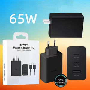 Pd <span class=keywords><strong>65W</strong></span> 3-พอร์ต USB C Super Fast Charger ของแท้ EP-T6530 Type-C PD อะแดปเตอร์แปลงไฟ <span class=keywords><strong>Trio</strong></span> สำหรับ <span class=keywords><strong>Samsung</strong></span> Galaxy S22 S23 ultra - Product Image 6