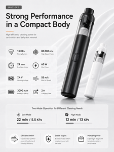 Wireless Rechargeable Mini Vacuum Cleaner Home/Car Washer Handheld USB Power Source Bagless Wet Dry Function for Household Use - Product Image 4