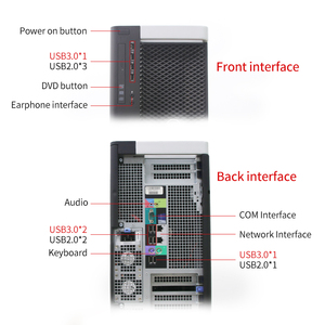 Delle t7910 Máy Trạm để bàn tân trang lại sử dụng đồ họa máy trạm Bộ vi xử lý E5-2600V4 Xeon kép M. 2 SSD K6000 12g - Product Image 3