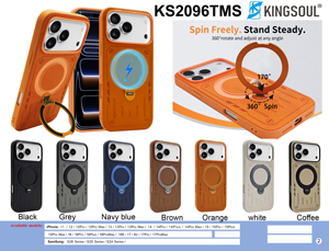 360° Rotation Magnetic Phone Case with Ring Holder Stand for <b>iPhone</b> 17/16/15/Samsung S26 Series - Durable Shockproof Design - Product Image 6