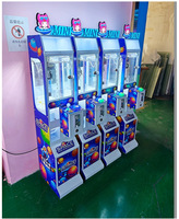 Machine à griffes à monnayeur en métal pour mini-poupées en peluche, personnalisable, avec accepteur de billets, pour enfants