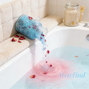 Sal de Baño de Pétalos de Rosa LovSens, Aromaterapia con Aceites Esenciales, Sal Marina Natural para <span class=keywords><strong>Bañera</strong></span>, Remojo de Pies, Limpieza, Cuidado Relajante - Product Image 3