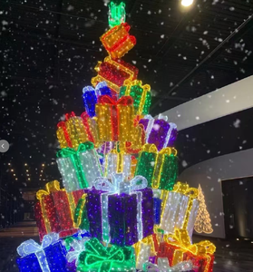 Boîte-cadeau de Noël personnalisée, fabricant d'éclairages de Noël en Chine, vente en gros, fabricant de décorations de Noël LED commerciales - Product Image 1