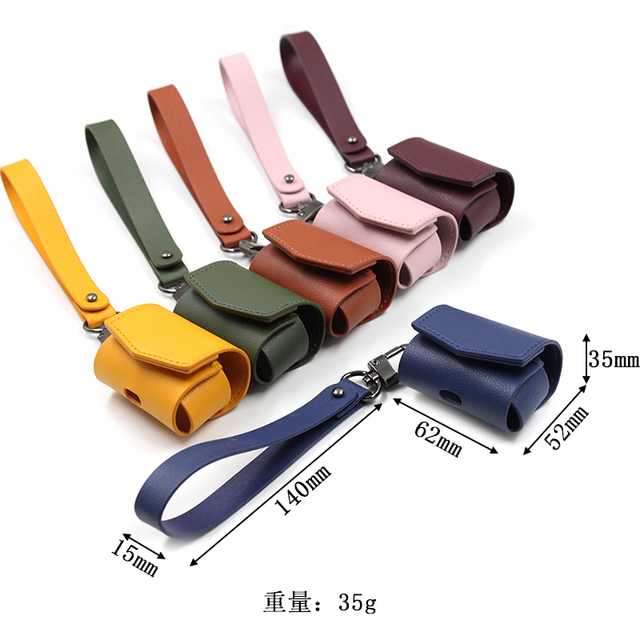 Luxury Factory Stock PU Leather Quality Earphone Pouch Earphone Bag for  Airpods Pro Case