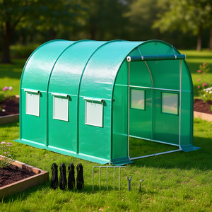 โรงเรือนปลูกพืชแบบเดินเข้าได้ รุ่น D0100XUFNQ7 ขนาด 10x7x7 ฟุต โครงอะลูมิเนียมแข็งแรง ทนทาน พร้อมประตูมุ้งลวดและหน้าต่าง - Product Image 2