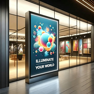 Custom aluminum alloy frame menu lightbox, LED <b>advertising</b> display screen, portable digital poster, suitable for shopping malls - Product Image 1