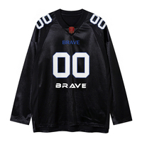 Uniforme de Hockey sobre Hielo Personalizado, Profesional, Negro, Bordado, de Secado Rápido, Transpirable, Impermeable y Ecológico
