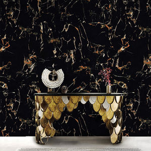 Panneau mural en PVC hautement brillant, autocollant mural en mousse, surface en marbre pour décoration murale - Product Image 4