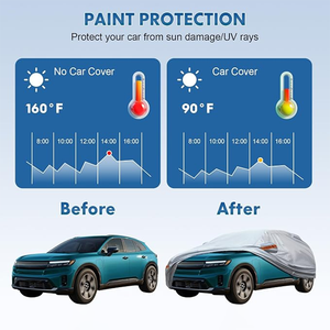 Outdoor All-Weather 6-Layer PEVA Full Car Cover UV <b>Waterproof</b> Rainproof <b>Sunscreen</b> Vehicle Cover - Product Image 4