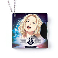 Présentoir lenticulaire en acrylique personnalisé OEM pour figurines d'anime, breloques holographiques à secouer, vente en gros, production à grande échelle, fabricant d'origine
