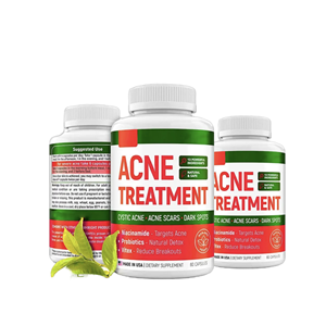 Compléments alimentaires à base de plantes biologiques pour adultes, marque privée OEM ODM, personnalisables, 90 capsules ACNE - Product Image 1