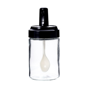 Loffel deckel integrierte gewurzglas <span class=keywords><strong>salz</strong></span> GLAS kuche gewurzbehalter gewurzalt gewurzbox - Product Image 4