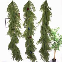 Décoration suspendue en vrac pour mariage : feuilles de saule et lianes d'eucalyptus artificielles en plastique vert, ornements floraux personnalisés