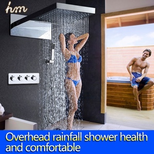 Moderne 3 fonction <span class=keywords><strong>cascade</strong></span> et ensemble de douche de pluie de douche avec douche à haut débit inverseur - Product Image 6